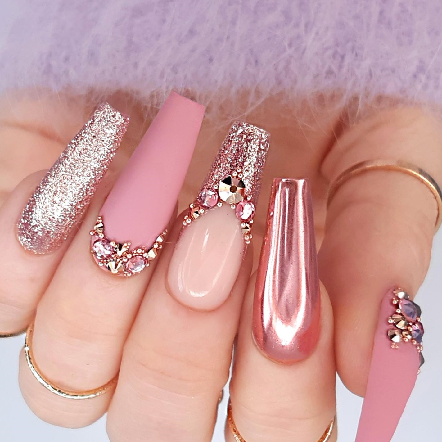glitter nail design awsome 2021